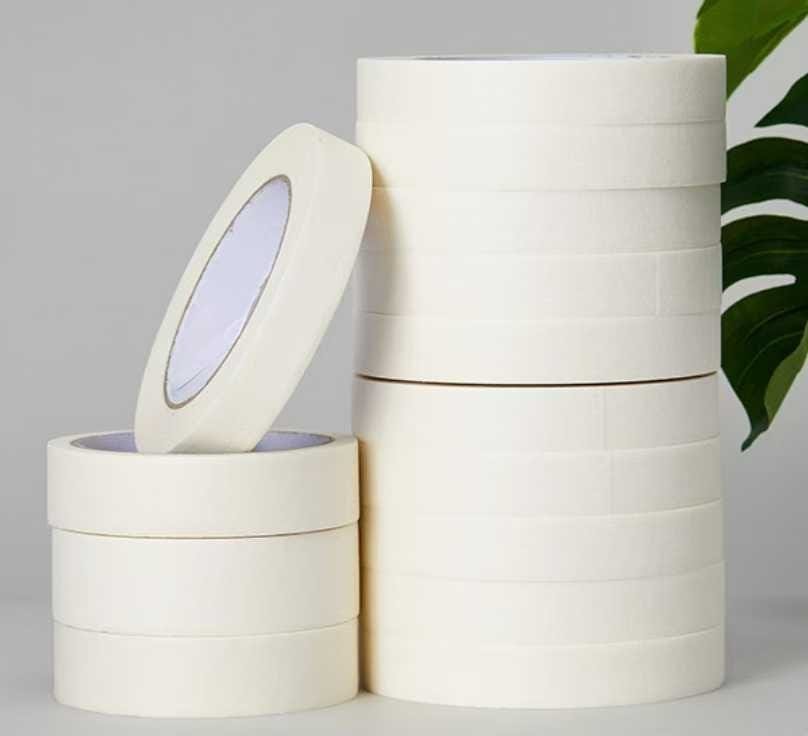 Masking tape rolls on display